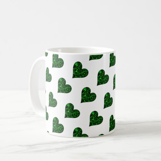St. Patrick's Day Emerald Heart Mug (Devant gauche)