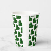 St. Patrick's Day Emerald Heart Papieren Bekers (Rechts)