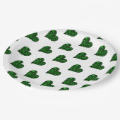 St. Patrick's Day Emerald Heart Papieren Bordje (Gekanteld)