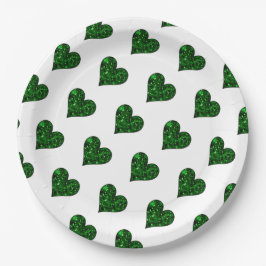 St. Patrick's Day Emerald Heart Papieren Bordje