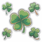St. Patrick's Day en de viering van 4 juli Sticker (Voorkant)