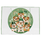 St. Patrick's Day Engelse Bulldogs Groot Cadeauzakje (Achterkant)