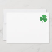 St. Patrick's Day Enveloppen - Lucky Shamrock Gree Kaart (Voorkant)