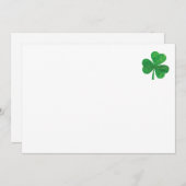 St. Patrick's Day Enveloppen - Lucky Shamrock Gree Kaart (Voorkant / Achterkant)