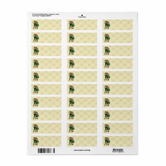 St. Patrick's Day Etiket (Full Sheet)