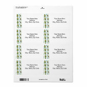 St. Patrick's Day Étiquettes Leprechaun (Feuille entière)