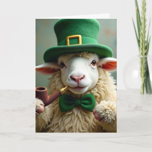 St. Patrick's Day Ewe Card Feestdagen Kaart (Voorkant)