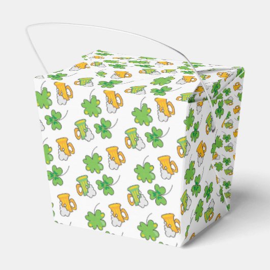 St. Patrick's Day Favor Box Bedankdoosjes (Achterkant)