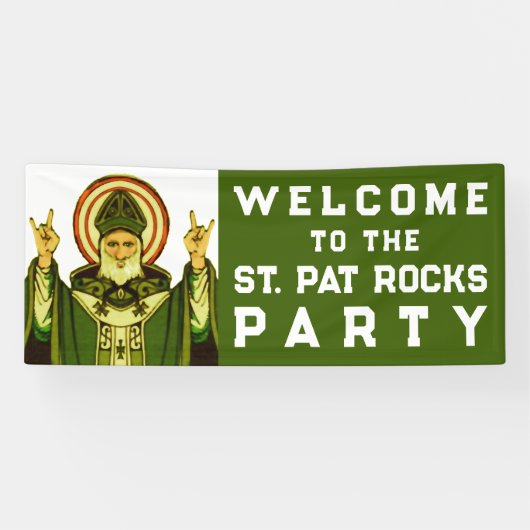 St. Patrick's Day-feest Spandoek (Horizontaal)