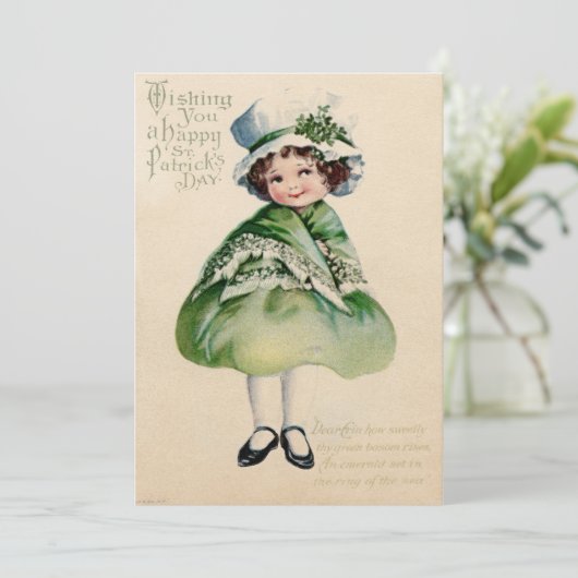  St. Patrick's Day Feestdagenkaart (Staand voorkant)