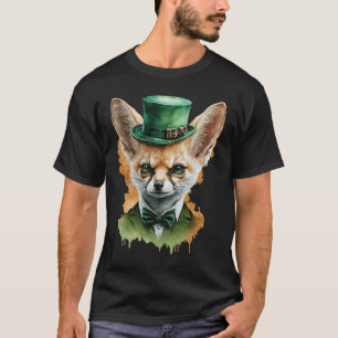 St Patrick's Day Fennec fox Fox Mannen Vrouwen T-shirt