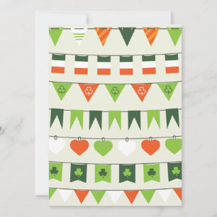 st patricks day flag kaart