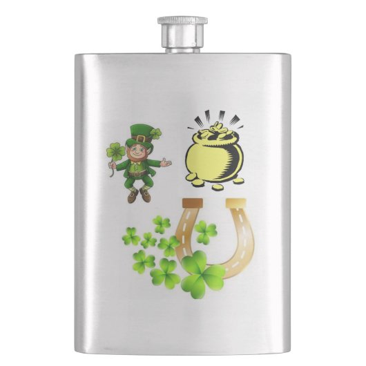 St. Patrick's Day Flask Flacon (Voorkant)
