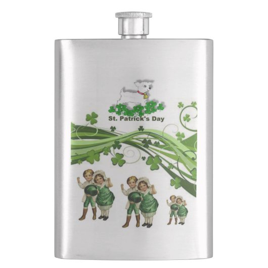 St. Patrick's Day Flask Flacon (Voorkant)