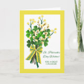 St. Patrick's Day for Colleague with Shamrocks Kaart (Voorkant)