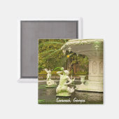 St Patrick's Day - Forsyth Fountain, Savannah, GA Magneet (Voorkant / Achterkant)