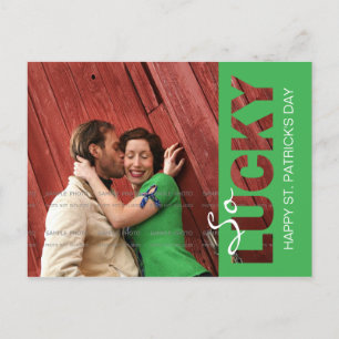St Patrick's Day Foto Briefkaart Sjabloon   uitsni