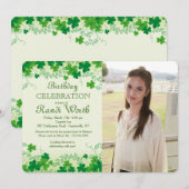 St. Patrick's Day foto-uitnodiging Kaart (Voorkant / Achterkant)