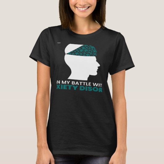 St Patricks Day Four Leaf C Mind Anxiety Disorder T-shirt (Voorkant)
