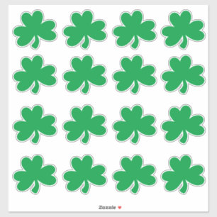 St. Patrick's Day Four Leaf Clover Party Groen Sticker