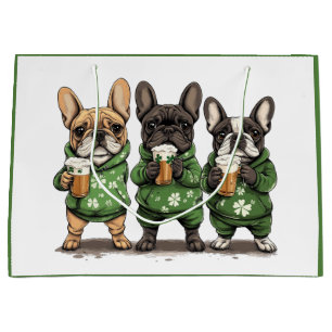St. Patrick's Day Franse Bulldogs Groot Cadeauzakje