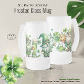 St. Patrick's Day Frosted Glass Mug