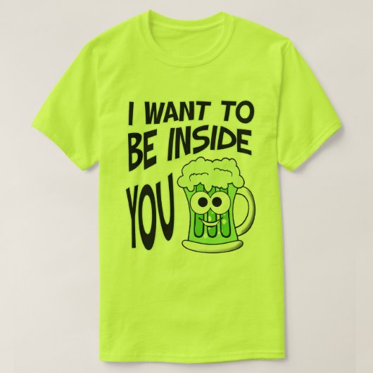 St. Patrick's Day Funny Green Beer T-Shirt (Design devant)