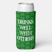 St Patrick's Day Funny Green Seltzer Koelboxxen (Seltzer Achterkant)