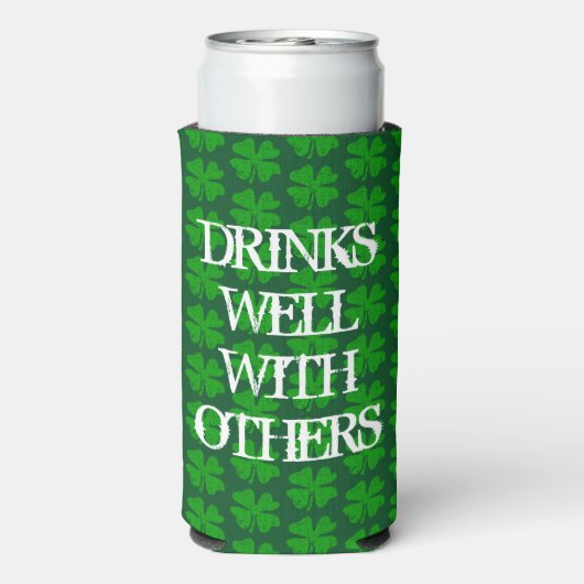 St Patrick's Day Funny Green Seltzer Koelboxxen (Seltzer Achterkant)