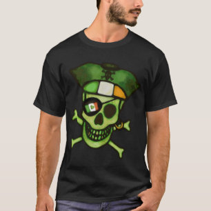 St. Patrick's Day Funny Irish Skull Mannen T-Shirt