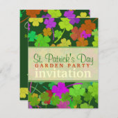 St. Patrick's Day Garden Party (v.2) Uitnodigingen (Voorkant / Achterkant)
