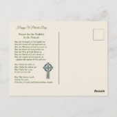  St. Patricks Day Gebed & Zegening Briefkaart (Achterkant)
