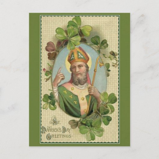  St. Patricks Day Gebed & Zegening Briefkaart (Voorkant)