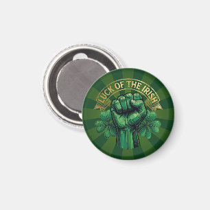 St. Patrick's Day Geluk van de Ieren Vuist Klaver Magneet