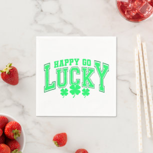St. Patrick's Day Gelukkig groen bier stijlvol Servet