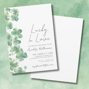 St. Patrick's Day Gelukkig Verliefd Bruidsbruiloft Kaart