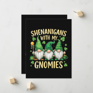 St. Patrick's Day Geluks Shamrock Kabouter Aankondiging