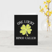 St. Patrick's Day Geluksbingo-oproepergeschenk Kaart (Gele Bloem)