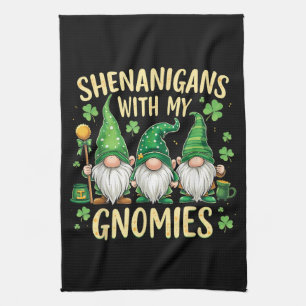 St. Patrick's Day Geluksblad Kabouter Theedoek