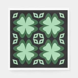 St. Patrick's Day Geluksbloemen Servet
