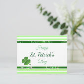St Patrick's Day gepersonaliseerde postkaart (Staand voorkant)
