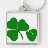St Patrick's Day - Get Lucky 3+1 = 4 Sleutelhanger (Voorkant)