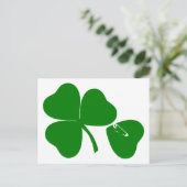 St Patrick's Day Get Lucky Safety Pin Briefkaart (Staand voorkant)