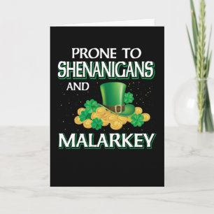 St. Patrick's Day gevoelig voor Shenanigans Kaart