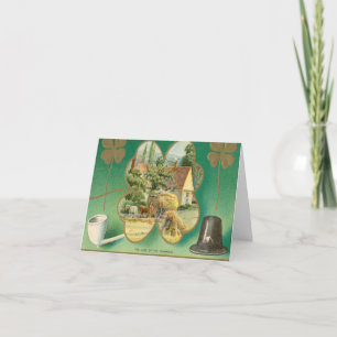 St. Patrick's Day gevouwen vakantie Kaart