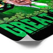 St Patrick's Day Geweldig weer Grappig Trump 3 Poster (Hoek)