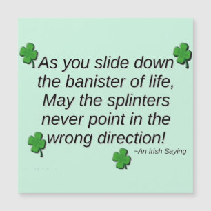 St. Patrick's Day Gezegde Magnet Kaart