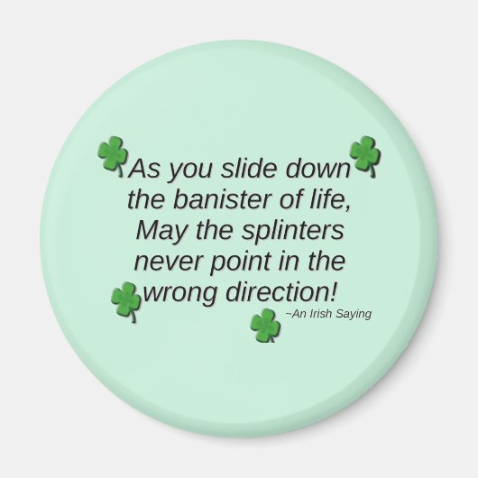 St. Patrick's Day Gezegde Magnet Magneet (Voorkant)