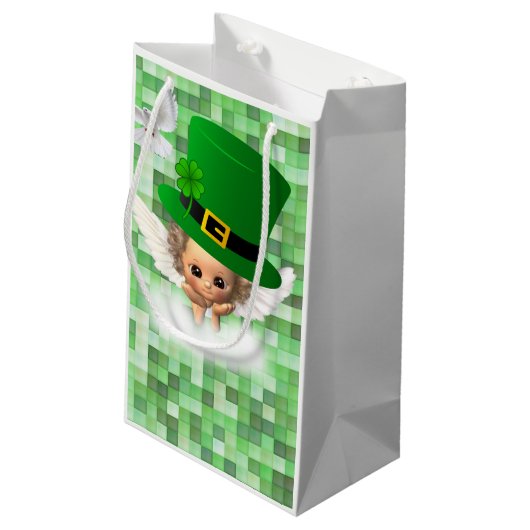 St. Patrick's Day Gift Bag Angel Klein Cadeauzakje (Achterkant Gekanteld)
