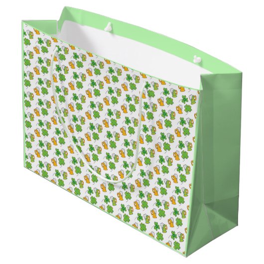 St. Patrick's Day Gift Bags Groot Cadeauzakje (Achterkant Gekanteld)